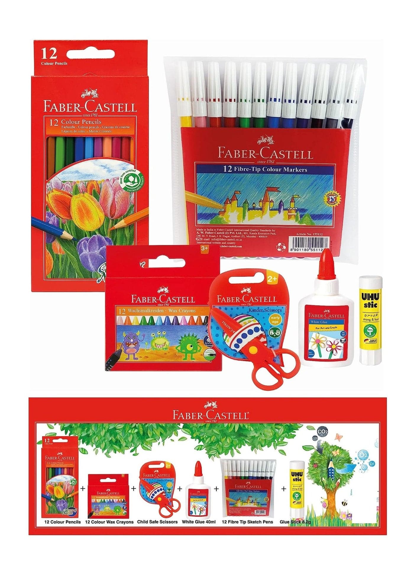 39-Piece School Stationery Set