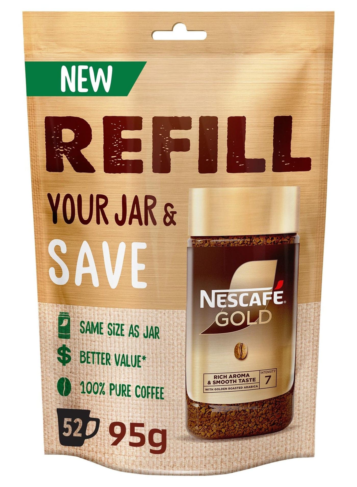 Gold Refill Pack 95g 95grams Single