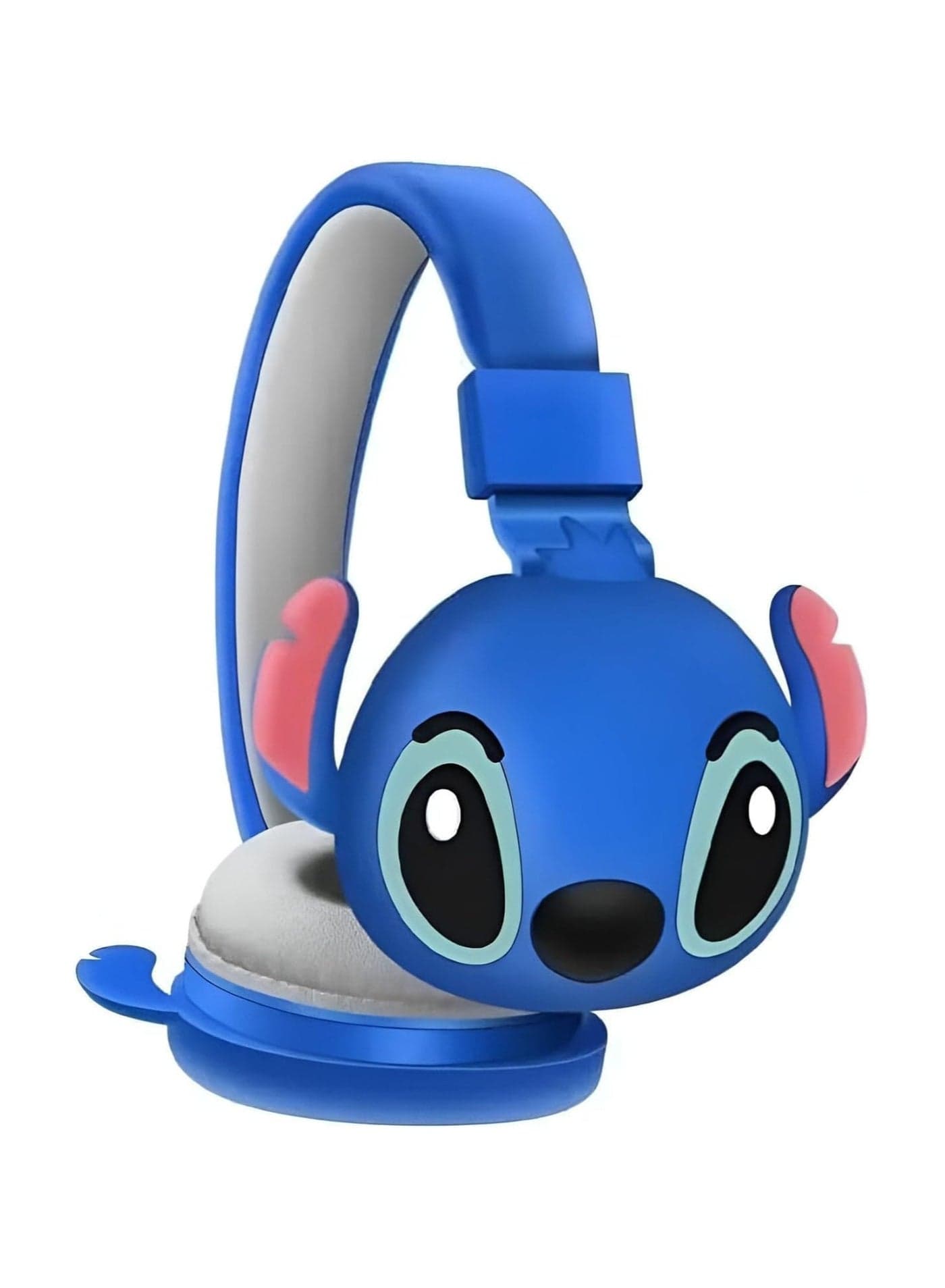 Kids Bluetooth Wireless Headphones with Mic, Cartoon Stitch Design, Foldable Over-Ear Headphones, Soft Cushions, HiFi Stereo Sound, Anime 3D Ears, AH-806 Blue, Perfect Gift for Kids