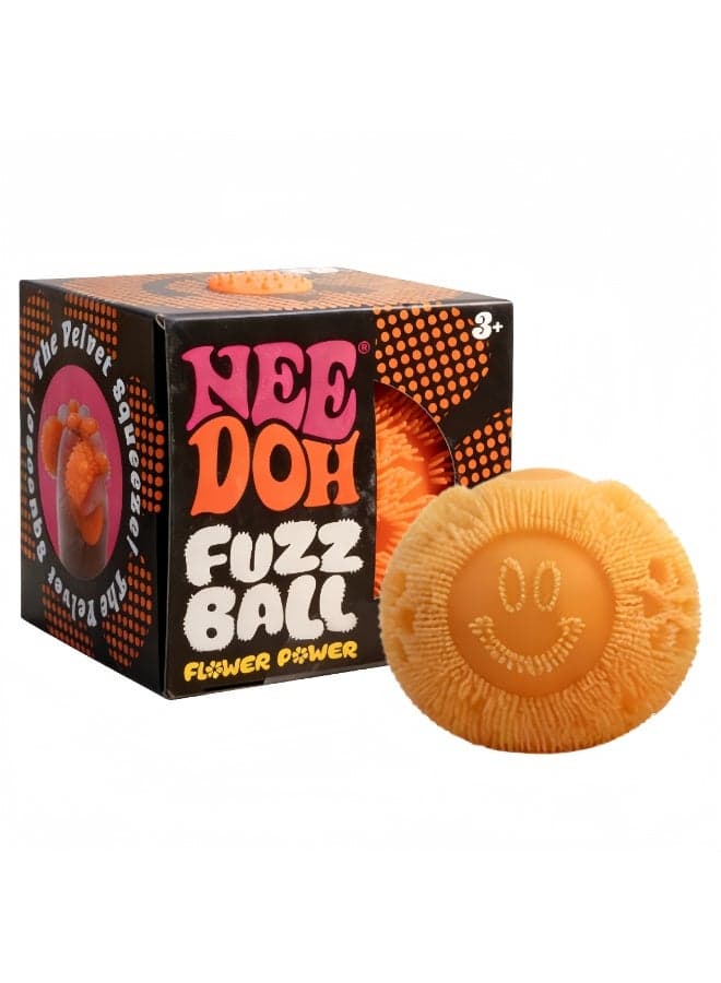 Fuzz Ball Squishy Smiley Toy | Velvet-Touch Sensory Fidget Ball for Stress Relief,Smiley Face Squeezing Toy, A Sensory Stress-relieving Toy for Children and Sdults (Multiple Colors Available)