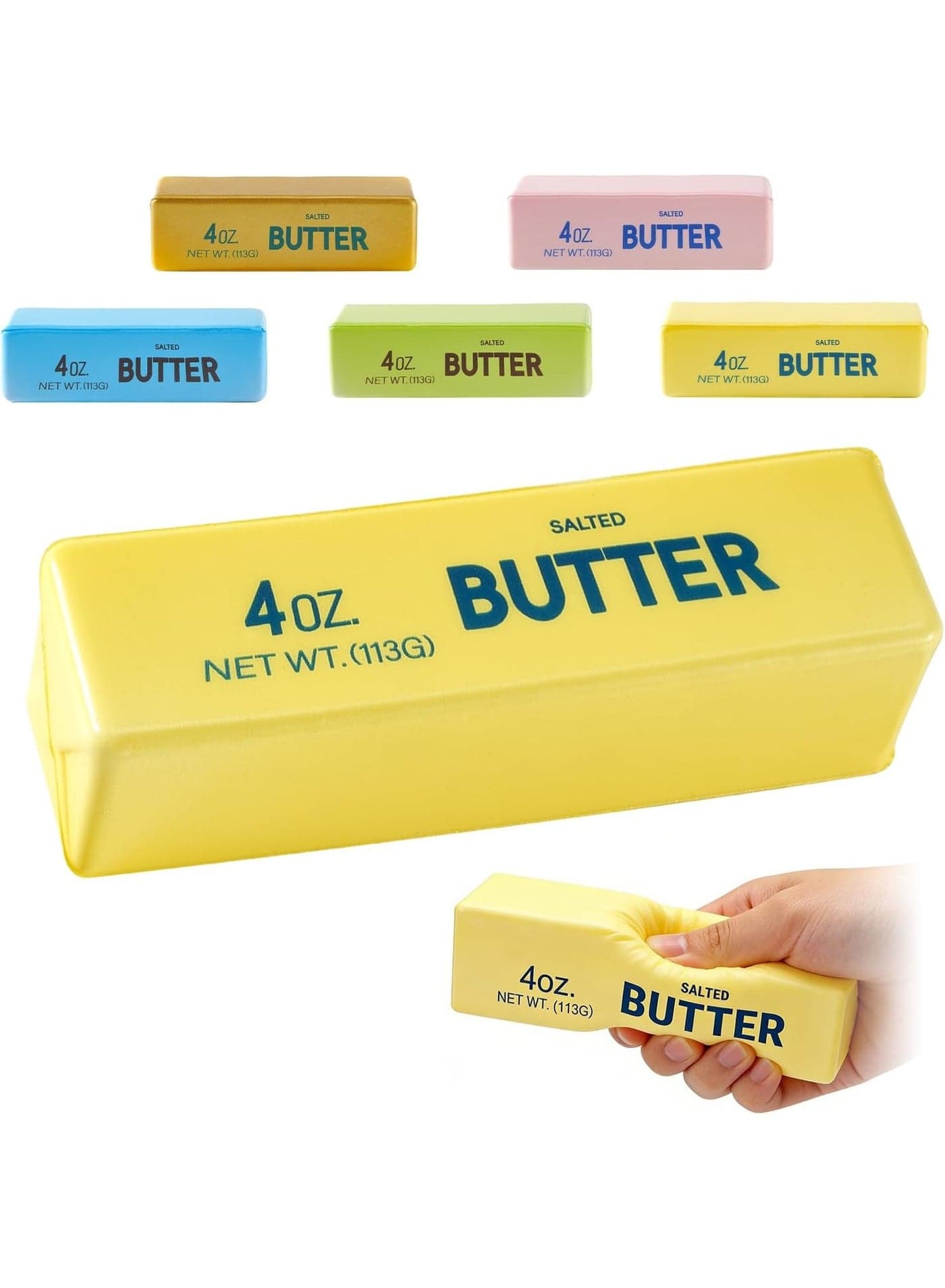 Butter Squeeze Toy,Slow Rising Dumpling Squishy Butter Sensory Stress Relief Squishies Soft & Stretchy Fidget Toys for Anxiety Relief