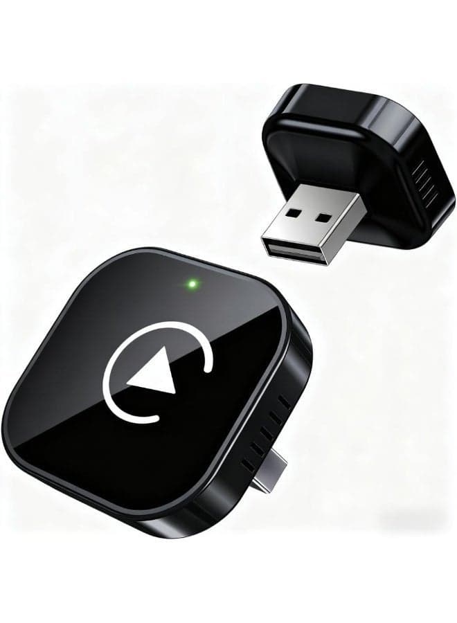 Apple CarPlay Wireless Adapter, 2-in-1 Wireless CarPlay & Android Auto Converter, Plug & Play, Supports 1000+ Cars with Wired CarPlay