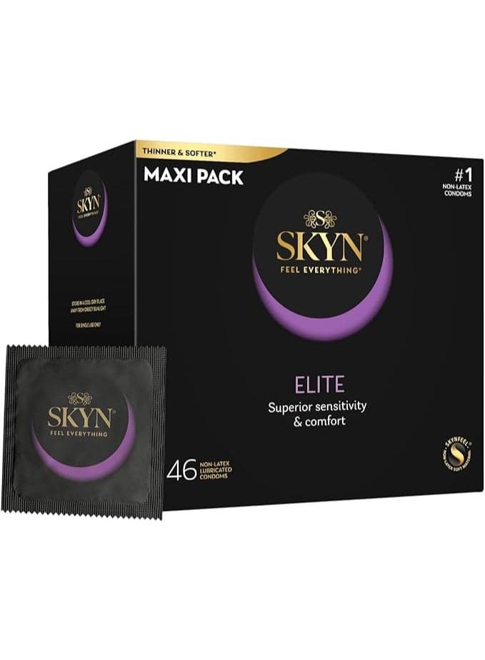 SKYN Elite Non-Latex Lubricated Condoms, 46 ct.