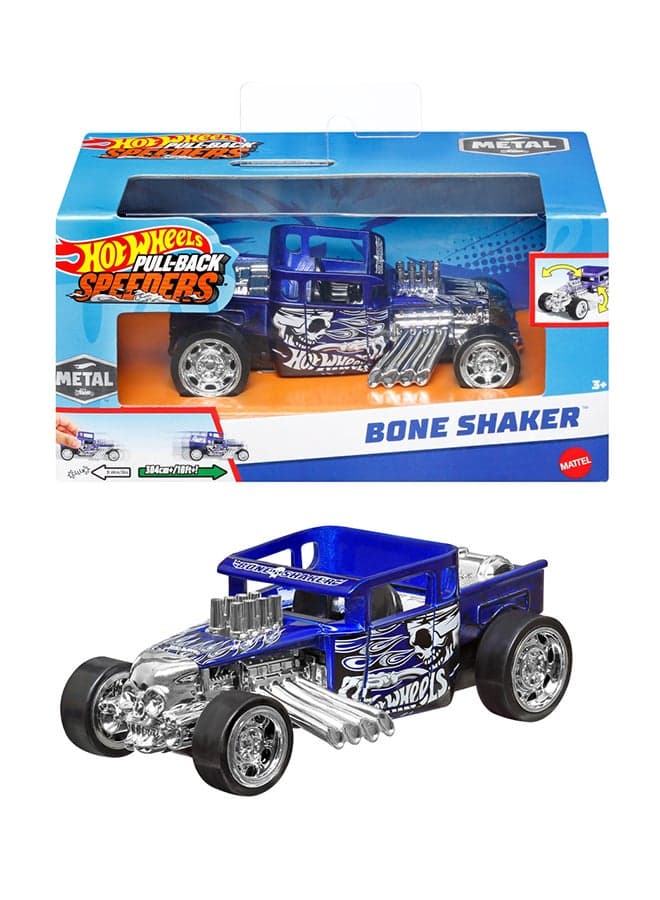 Hot Wheels Pull-Back Speeders Toy Car in 1:43 Scale, Pull Car Backward & Release, High-Performance, Collectible, With Rolomatic Engine or Door, Trunk or Hood that Opens