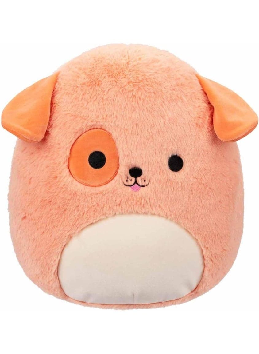 Jazwares 12 inch Drella Peach Dog Fuzzamallow Officially Licensed Kellytoy Plush Toy Colorful Soft Gift for Kids Girls & Boys Washable Squishy Stuff Toy Multicolor All Age