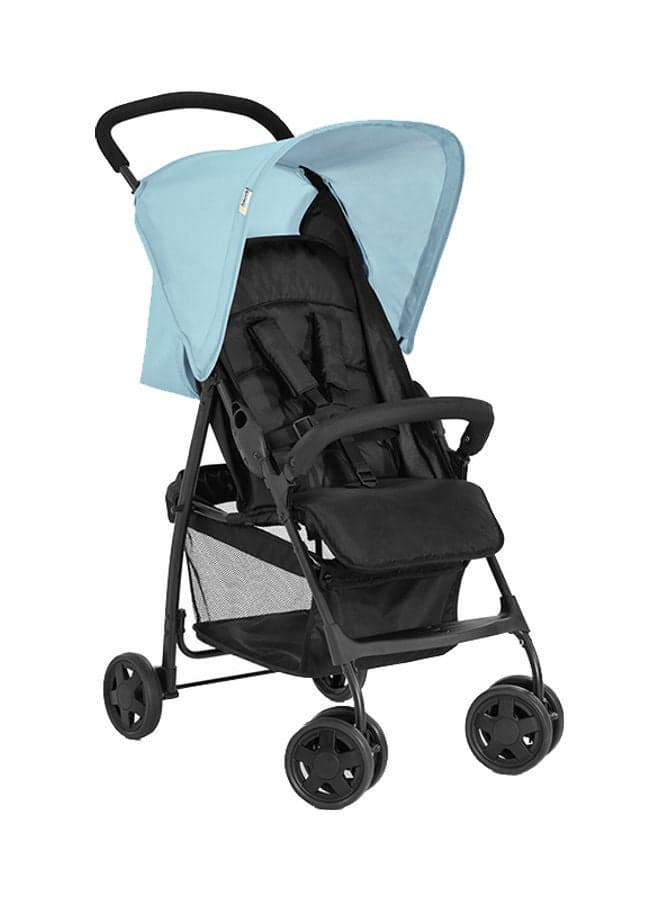 Hauck Sport Pushchair – Ultra-Lightweight Travel Stroller, 5.9 kg Folded, Compact & Foldable, Reclining Seat, Large Basket, Sun Canopy, Smooth Ride – Blue