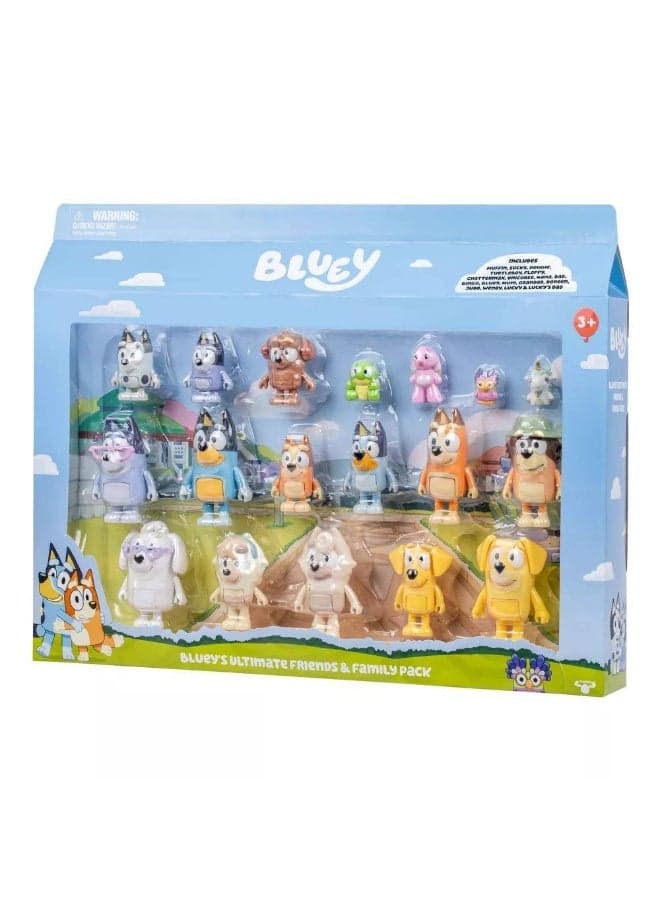 Bluey Series 13 Bluey's Ultimate Friends & Family Pack (18 Pieces)