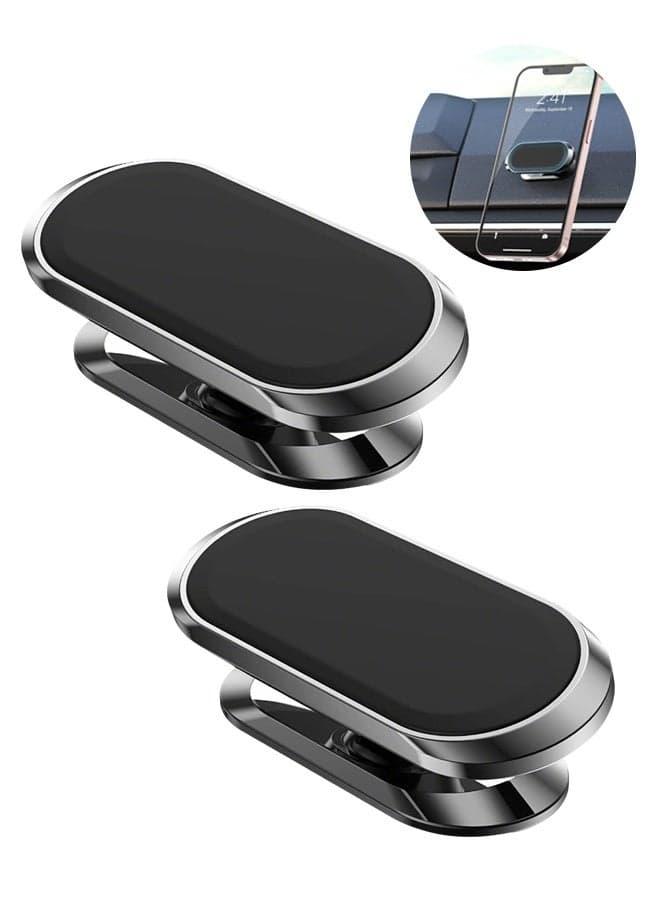 2PCS Magnetic Phone Holder for Car,Phone Holders for Your car -360 Rotation,Car Magnet Phone Mount Compatible with All Cell Phone