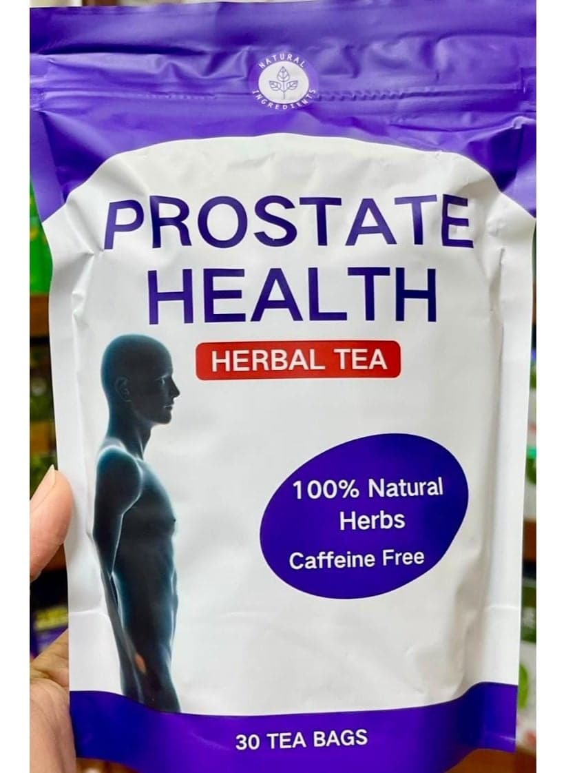 Prostate Health Herbal Tea, 100% Natural Herbs, Caffeine Free, 30 Tea Bags