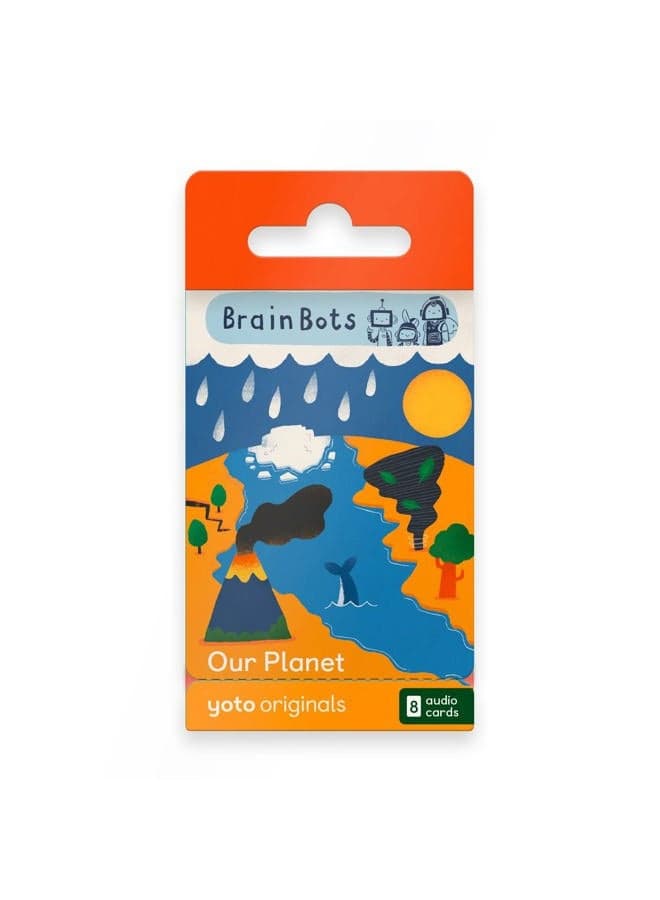 Yoto BrainBots: Our Planet – 8 Kids Audiobook Cards for Use with Player & Mini All-in-1 Audio Device, Educational Screen-Free Listening with Fun Stories for Learning & Interactive Quizzes, Ages 6+