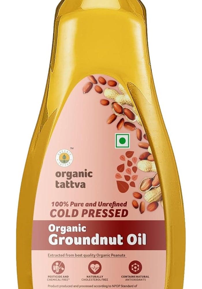 Organic Tattva Cold Pressed Groundnut Oil - 1 Liter