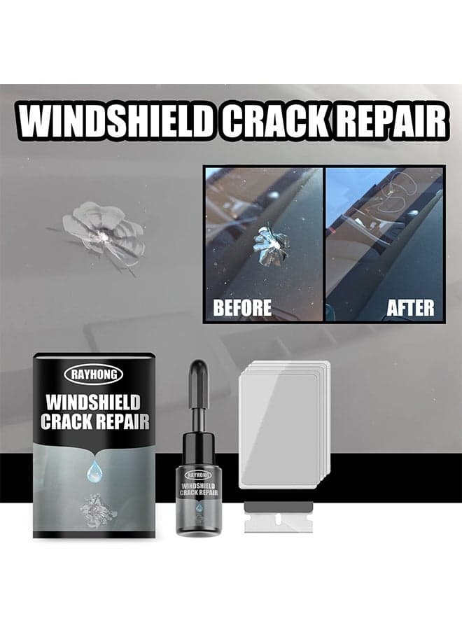 Windshield Crack Repair,For Glass Crack Repair Adhesive,Windshield Chip Repair Kit,Cracks Gone Glass Repair Fluid Quick Fix