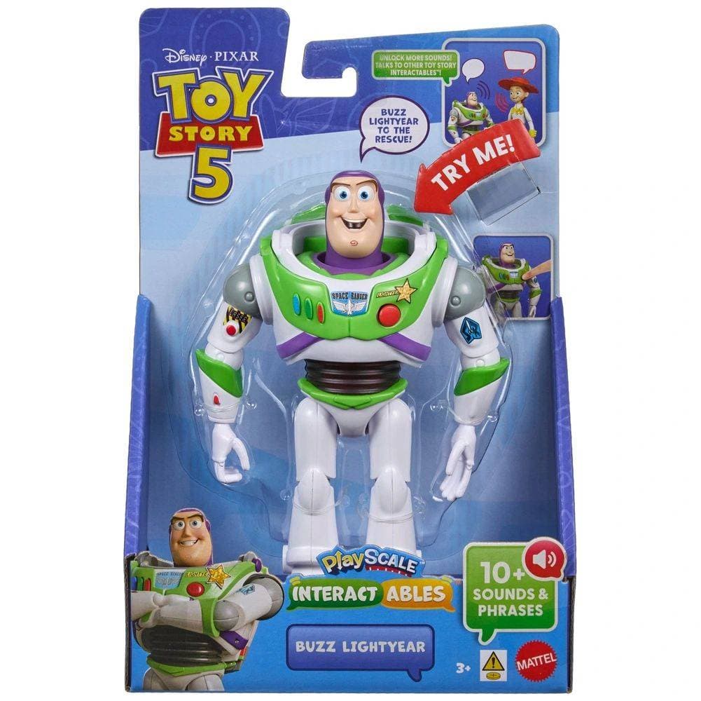 Disney Pixar Toy Story 5 PlayScale Interactables Buzz Lightyear Action Figure (17.78 cm)