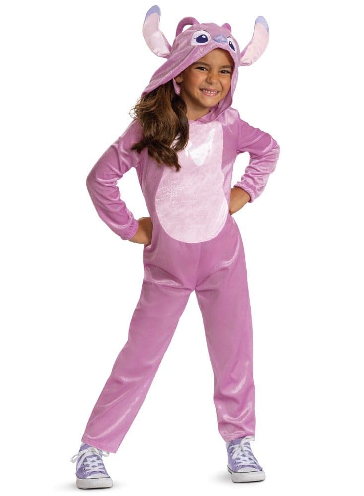 Disney Angel Classic Costume from Lilo & Stitch, Official Girls’ Dress-Up Set with Character Hood