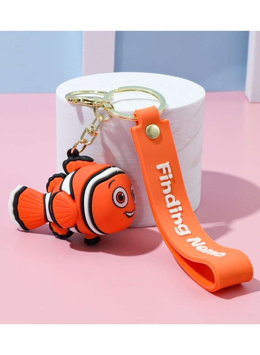 Nemo Keychain Finding Nemo Cartoon Fish Key Ring Pendant
