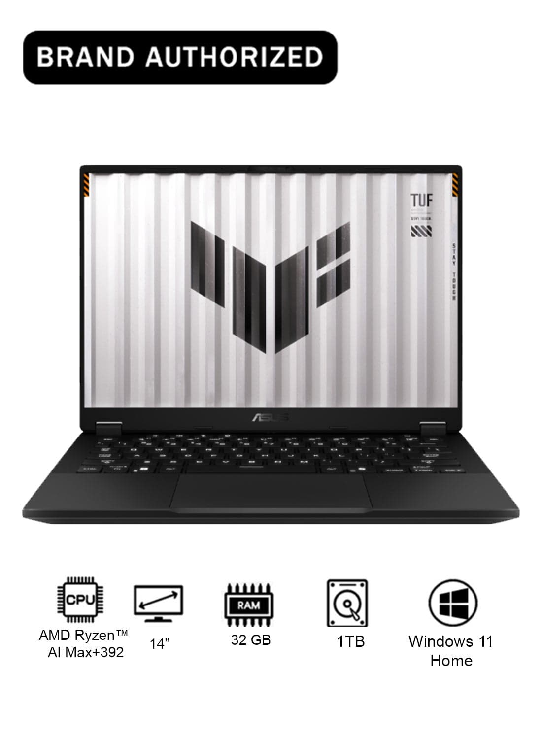 TUF Gaming A14 Laptop With 14-Inch Display, AMD Ryzen™ AI Max+392 Processor/32GB RAM/1TB SSD/Windows 11 Home English Jaeger Gray