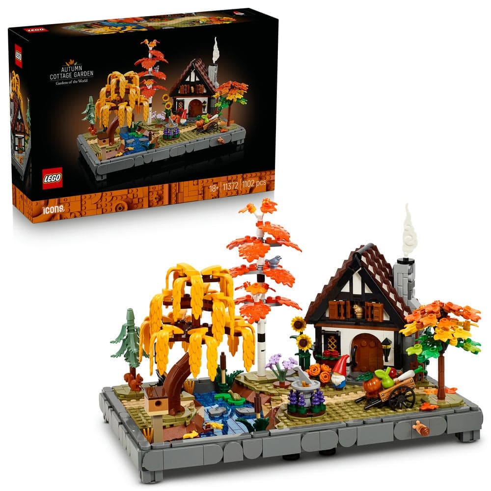 Icons Autumn Cottage Garden Model Kit for Adults 11372 (Age 18+, 1102 Pieces)