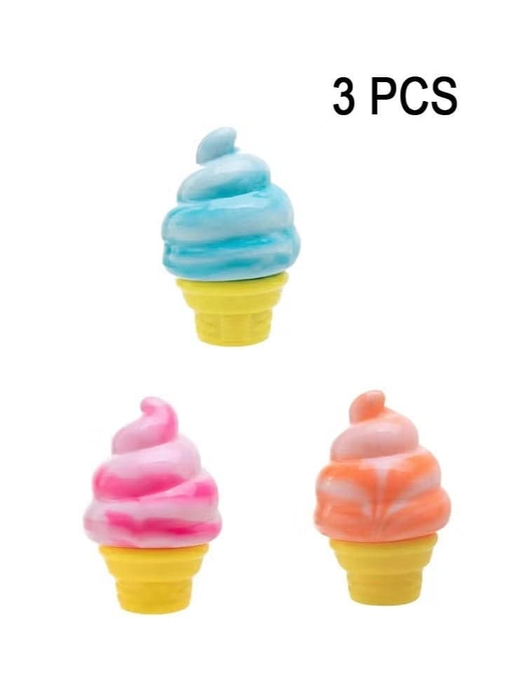 3PCS Schylling Needoh Ice Cream Cone - Sensory Squeeze Toy