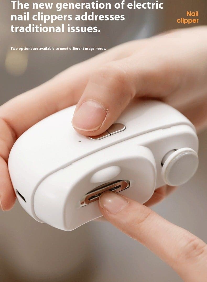 Electric Nail Clipper and Polisher for Children and Adults, Anti-Pinch Automatic Multi-Functional Nail Trimmer