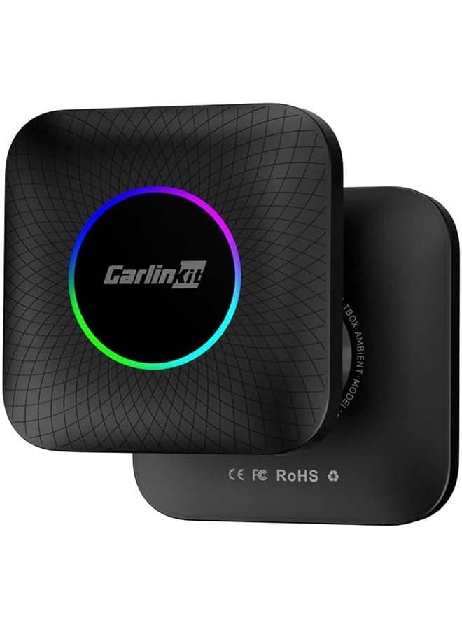 8G+128GB Carlinkit LED CarPlay Android 13 Smart Systems Ambient AIBox QCM6225 Wireless Android Auto Wireless CarPlay Youtube Netflix 4G LTE for Mazda Toyota Hyundai Audi