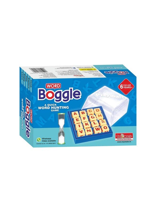 toymate Word Boggle- A Quick Word Hunting Fun Game for Adults & Kids Age 6 Years & Above.