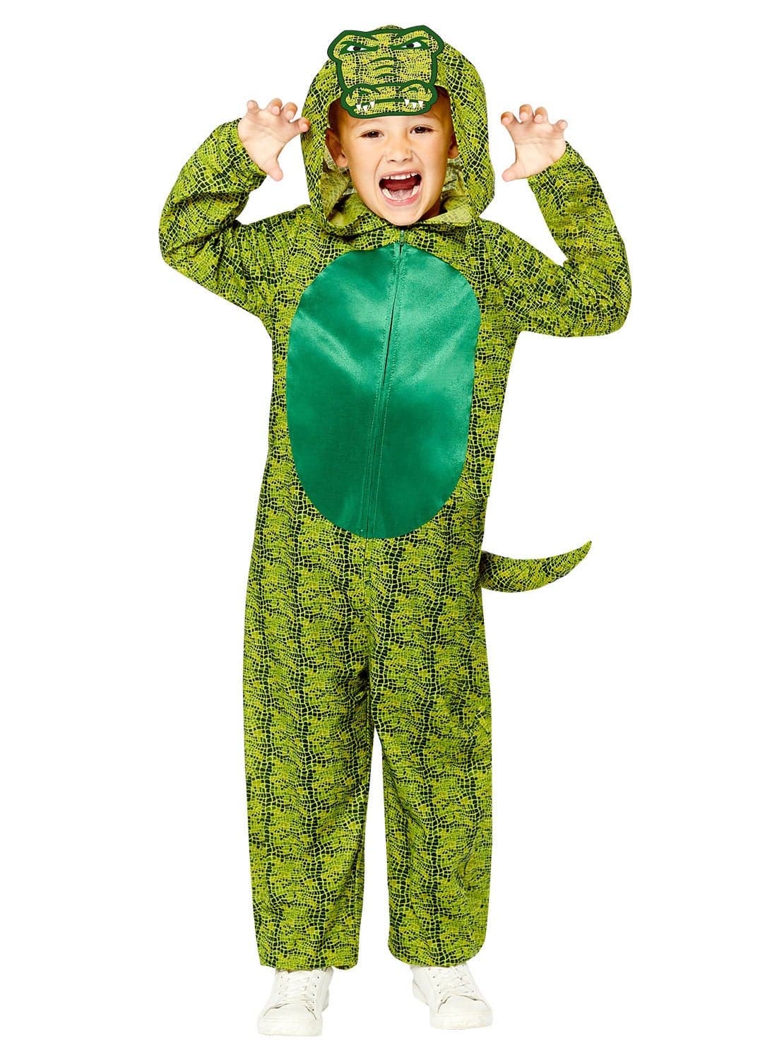 Child Crocodile Onesie Costume, Animal Dress-Up for School Plays & Parties