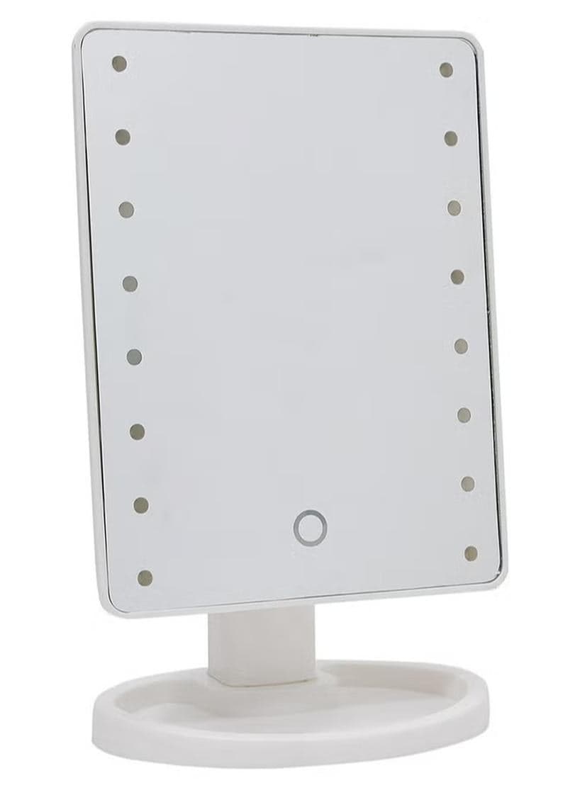 Makeup Mirror With LED Lights White