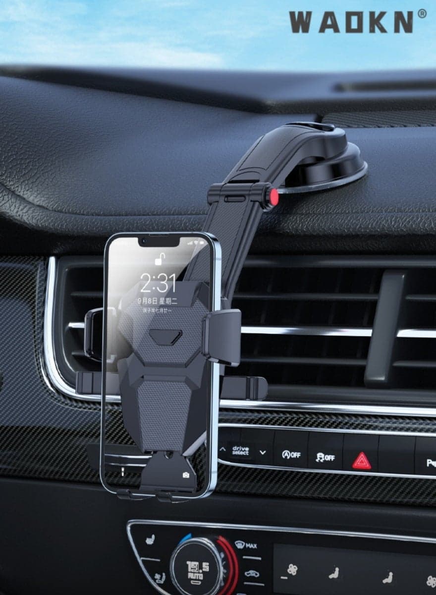 Car Phone Holder Dashboard Phone Mount Car Holder 360 Degrees Rotatable Mobile Holder for Car Dashboard iPhone Car Holder Compatible with iPhone 15/14/13 Series Galaxy Z Flip 5/4 S24/S23/S22 Black