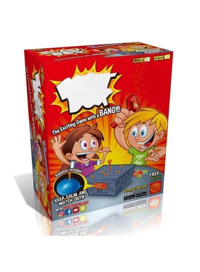 Funny Blast Box Balloon Game for Kids – Action Party Toy, Family Fun Board Game, Interactive Balloon Blasting Game, Kids Birthday Gift Toy