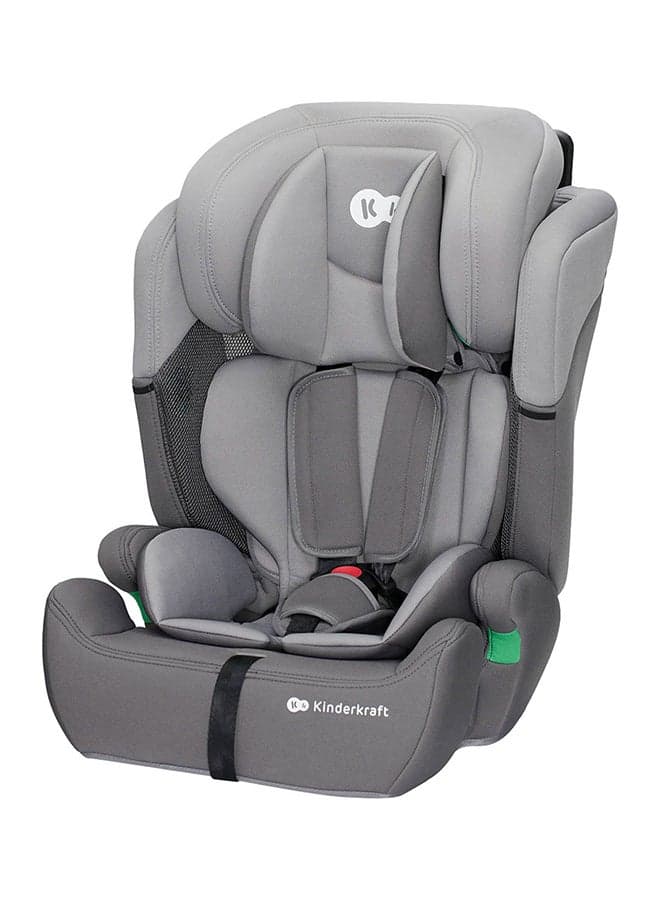 Car Seat Comfort Up, I - Size Booster Child Seat, With 5 Point Harness, Adjustable Headrest, For Toddlers , Infant, Group 1/2/3, 9 - 36 Kg, Up To 12 Years, Grey