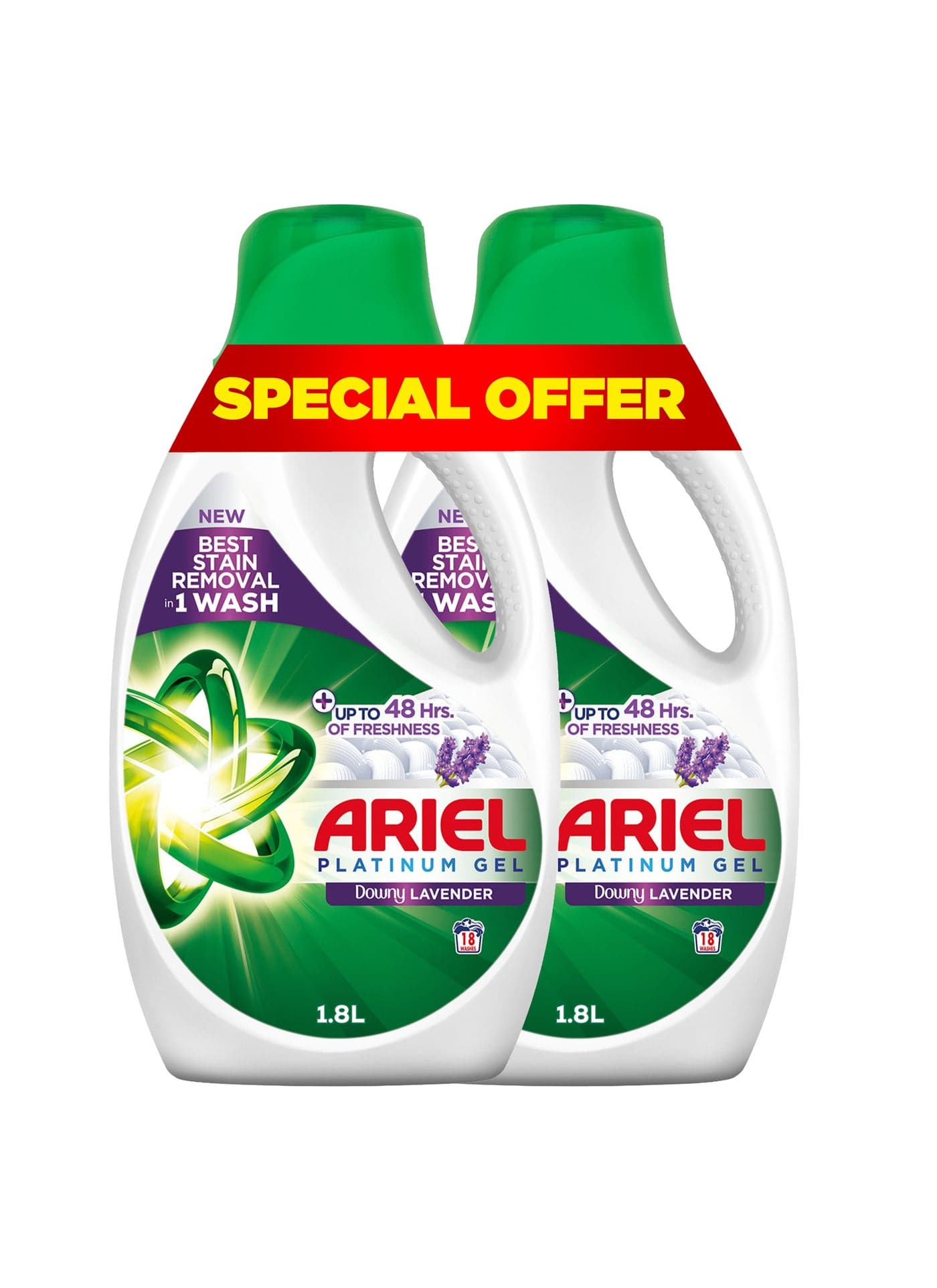 Lavender Freshness Laundry Detergent Power Gel Dual Pack