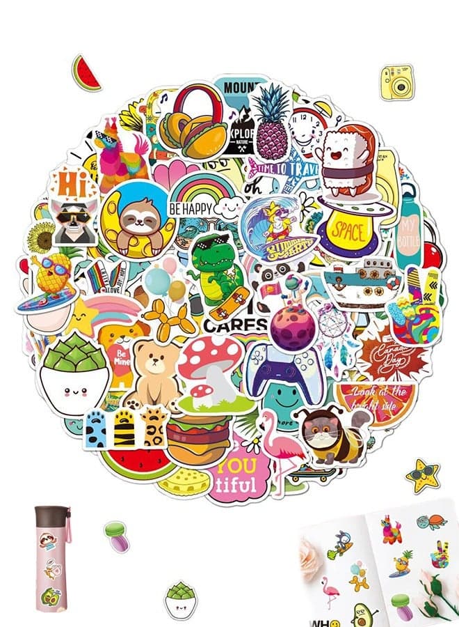 100 Pcs Small Fresh Stickers For Kids Waterproof Vinyl Decals For Water Bottles, Laptop, For Stationery, Luggage, Teaching Rewards