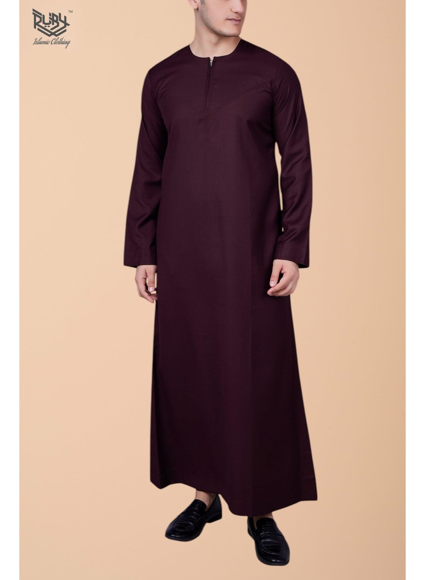 Premium quality Emirati Thobe kandura jubba for men with Front Zip Closure
