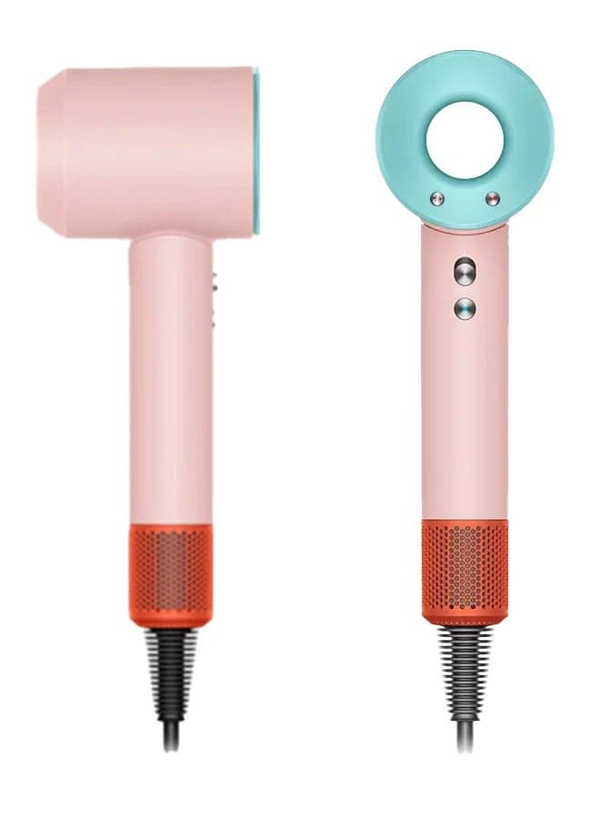 Powerful Hair Dryer 1600w Drying Performance With Brushless Motor for Fast Drying, Low Noise Blow Dryer For Travel Convenience 3 Heat And 2 Attachments With Fast Drying Time Lightweight And Portable Design