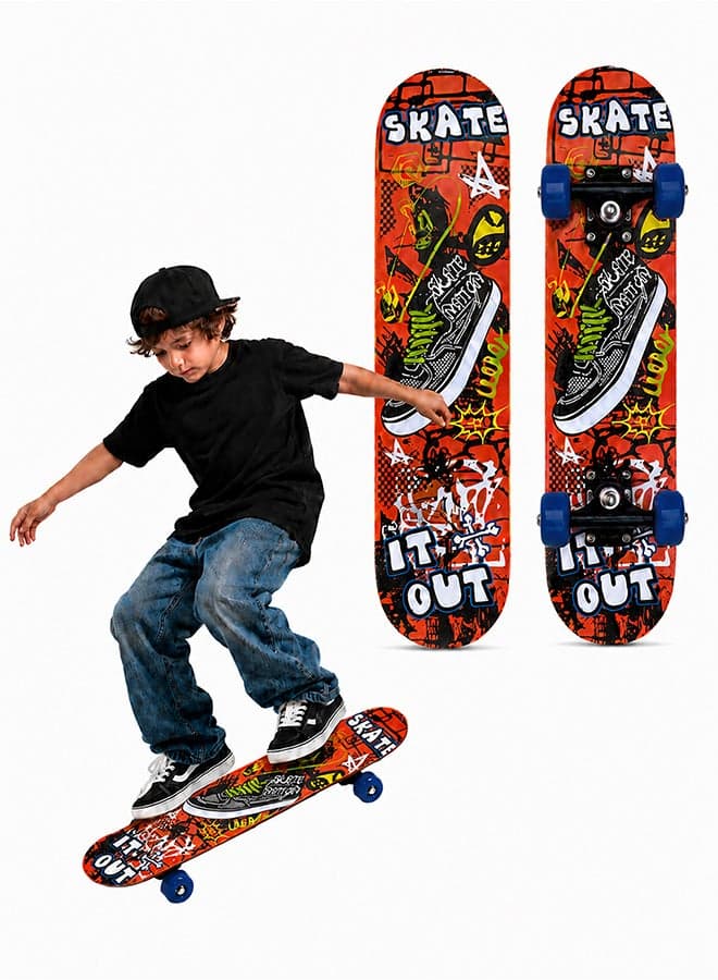 Complete Standard Skateboards With PU Wheels For Beginners Boys Girls Teenager Wooden Canadian Maple Cruiser Pro Skate Board