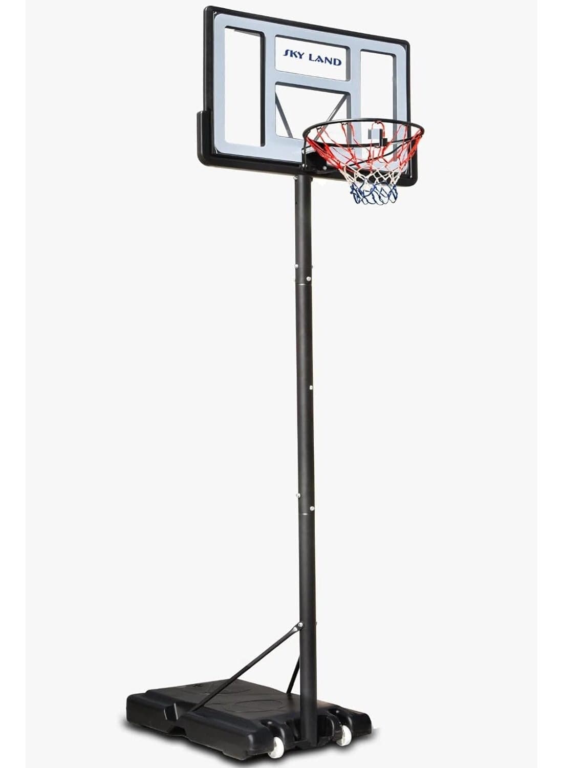 Portable Basketball Hoop & Stand Set With Wheels | Pro Court Height Adjustable 8-10 ft, 44" Backboard For Adults & Kids, Outdoor/Indoor Basketball Stand