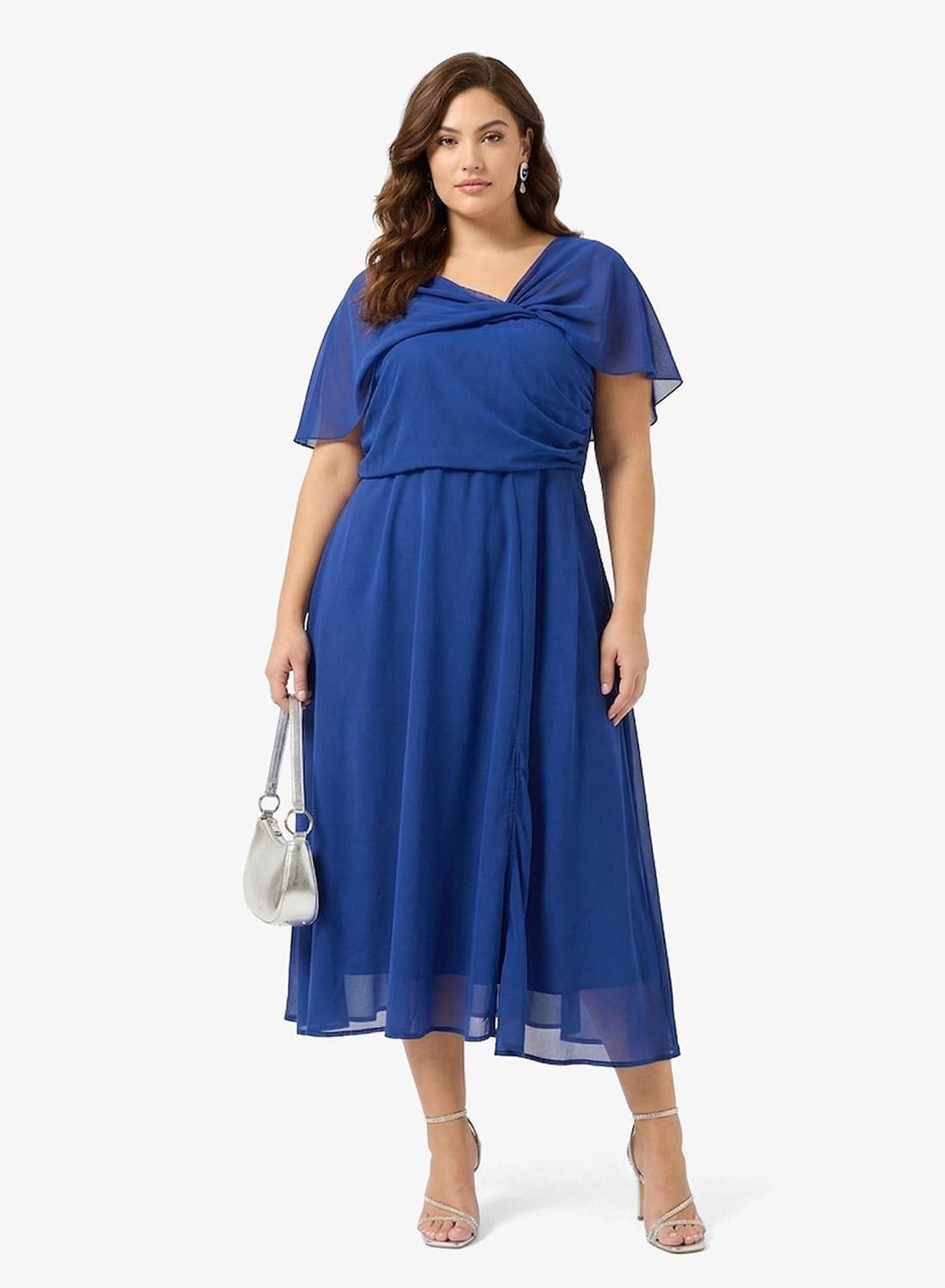 One Shoulder A-line Dress With Slit