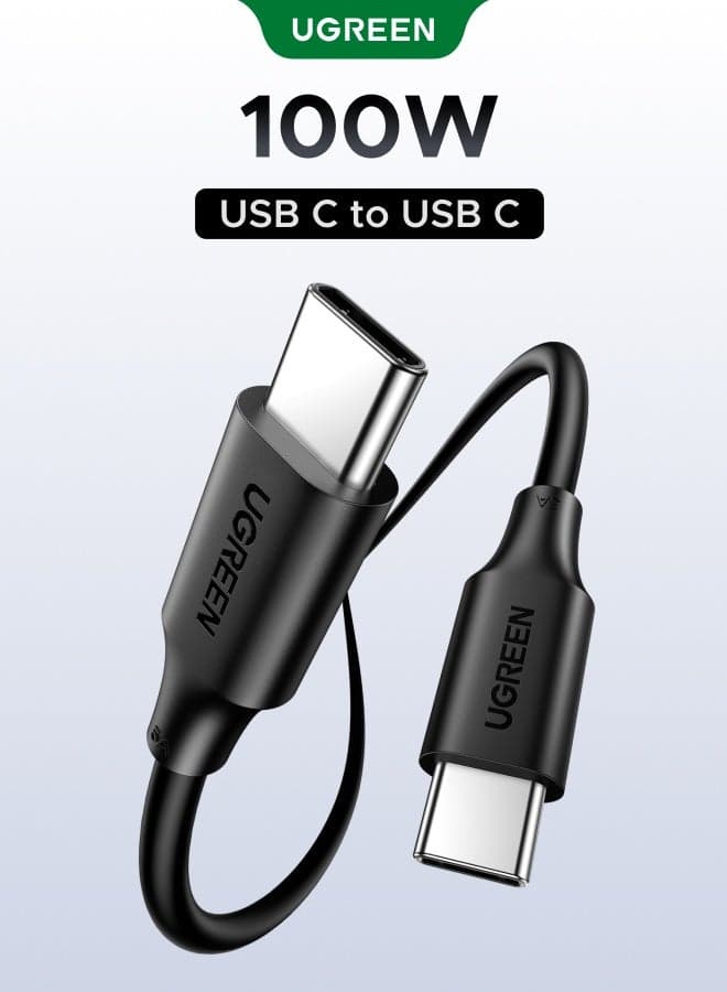 100W USB C Cable 1M USB Type C Charging Cable PVC PD Fast Charge Type C Cable For iPhone 16 15 Series MacBook Air Pro iPad Pro Air Mini Samsung Galaxy S24 S23 Ultra Xiaomi Honor Huawei PS5 Laptop 1M