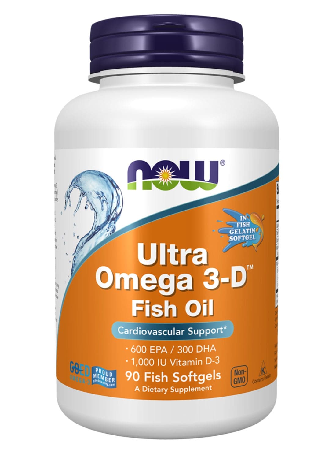 Ultra Omega 3-D Dietary Supplement - 90 Softgels