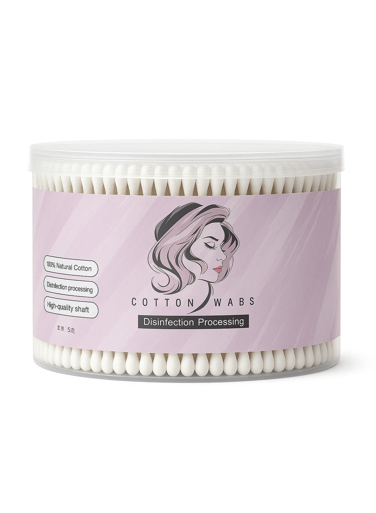 Bamboo Cotton Buds 500 Pcs Double Tipped Cotton Swabs - Biodegradable Eco-Friendly Strong Wooden Sticks Round Tips Ear Buds - Qtips Wooden Cotton Buds for Baby Care, Makeup, Ear Cleaning - Family Pack