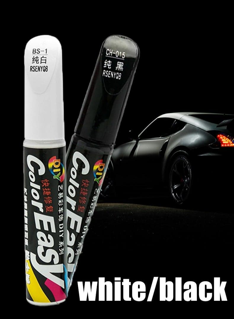 Touch Up color match Paint Pen of Car For Small Area Scratch Repair Paint Pen black or white Color 12ml