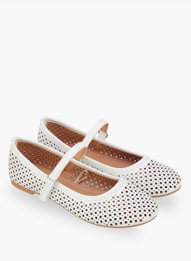 Girls Hook & Loop Ballerina Shoes
