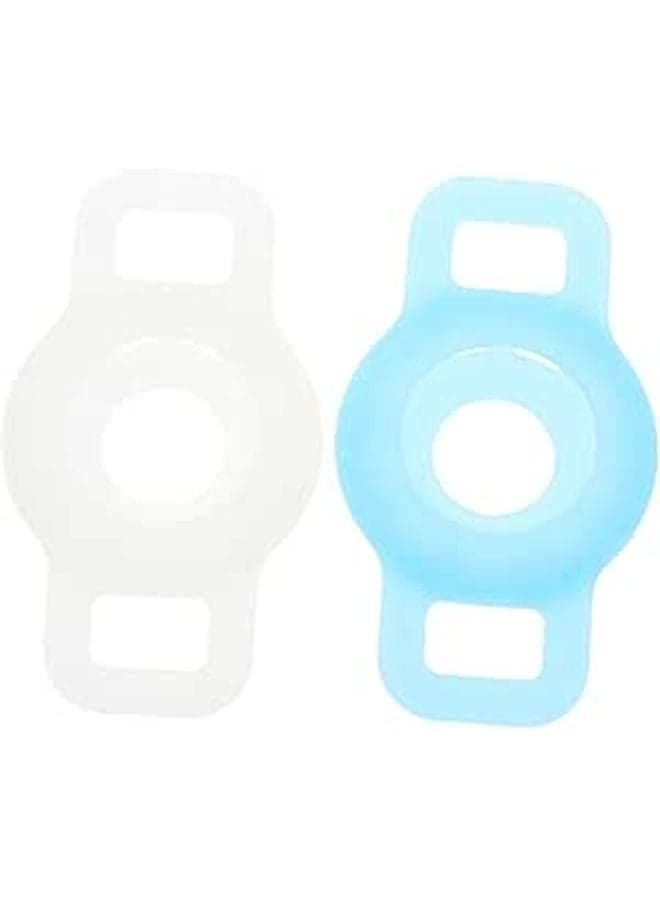 2PCS Silicone Protective Cover for GPS Tracker Cat Collar Case Black