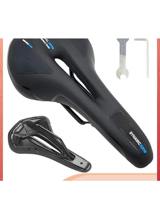 Bike Seat,Mountain Bike Saddle,Comfortable Cycling Saddle Cushion,Bicycle Saddle Replacement,Breathable Cushion,Ergonomic Saddle,Shock Absorbing Bicycle Seat,Univeral Seat For BMX,Road,Most Bike