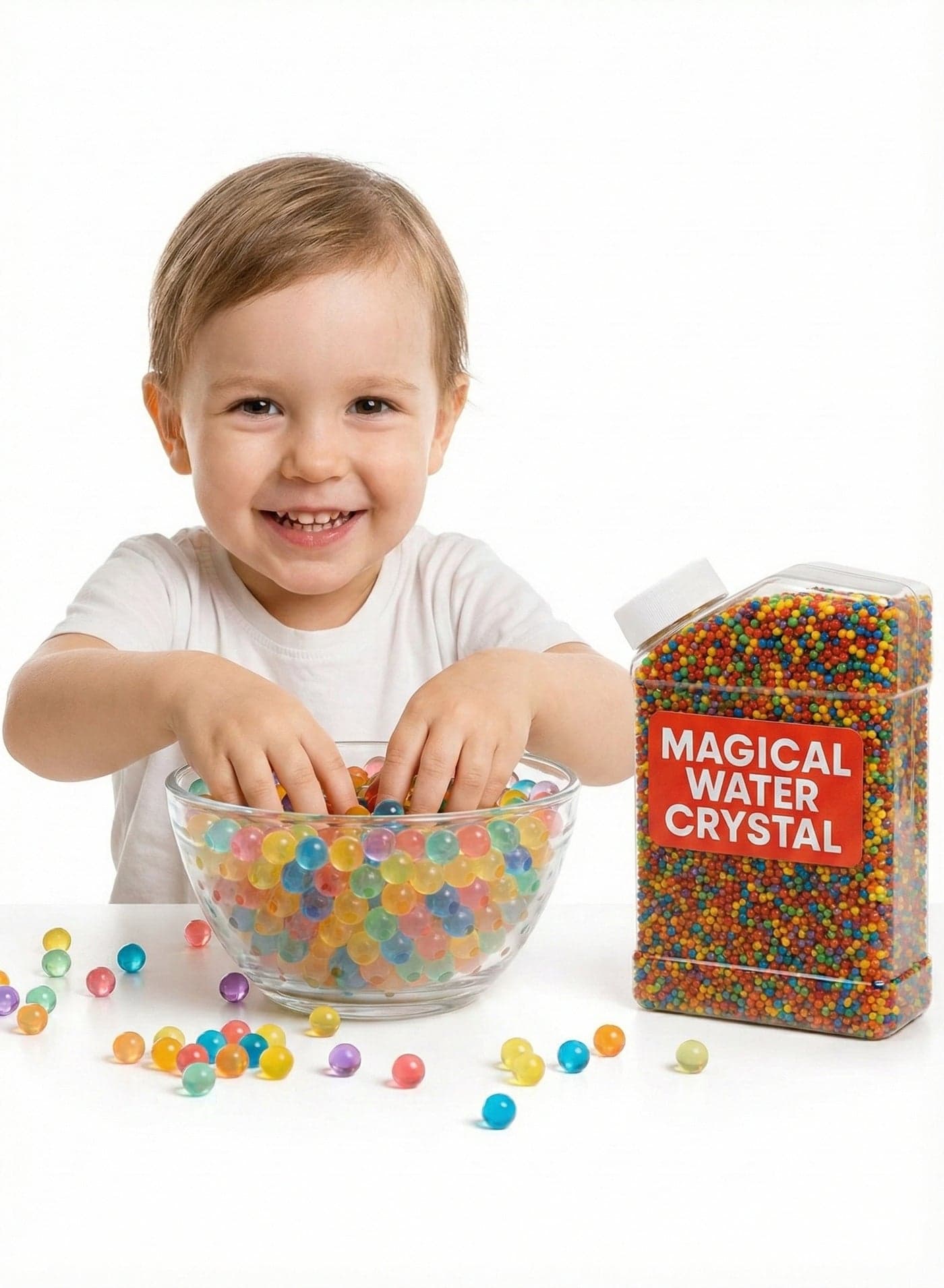 Magical Water Crystal Beads 5,000 Pcs Crystal Soil Lot for Stunning Home Decor and Plant Growth Sports Outdoor Toy & Indoor Play - Multicolour Water Pearls for Wedding Decor, Flower Plants, and DIY Crafts