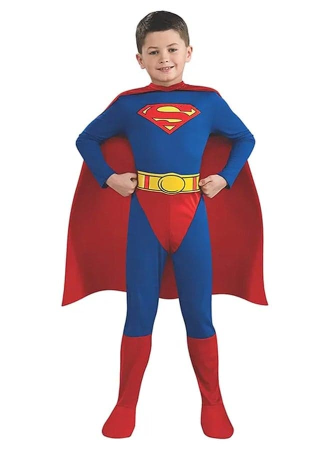 Brain Giggles Superman Costume for Kids Party Superhero Dress-Up Theme Party Roleplay Costume