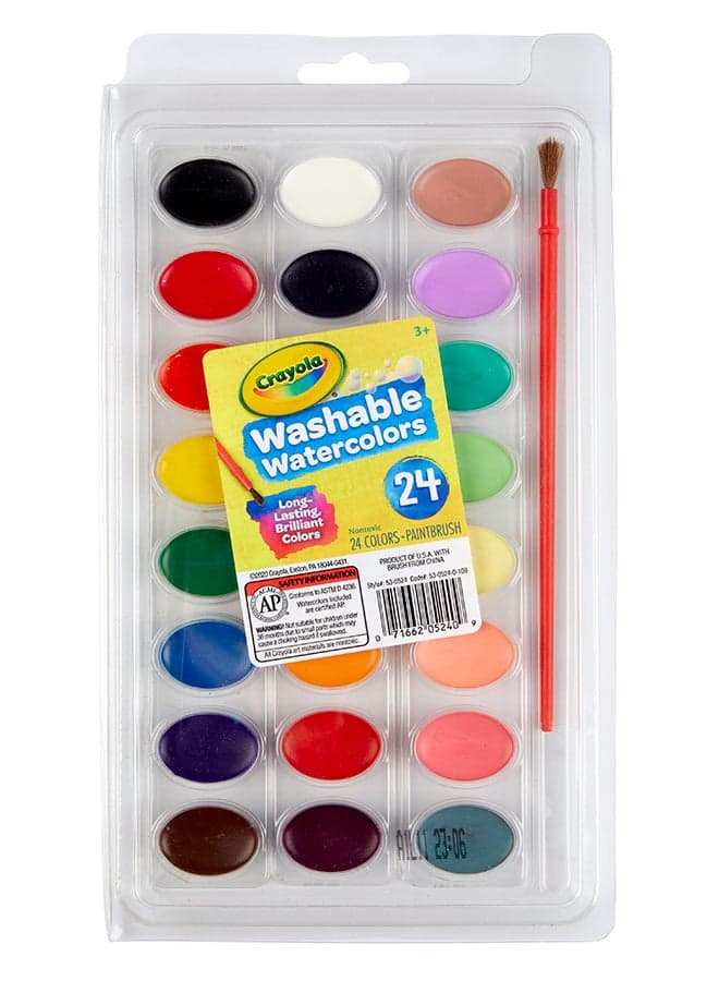 Washable Watercolors 24 ct.