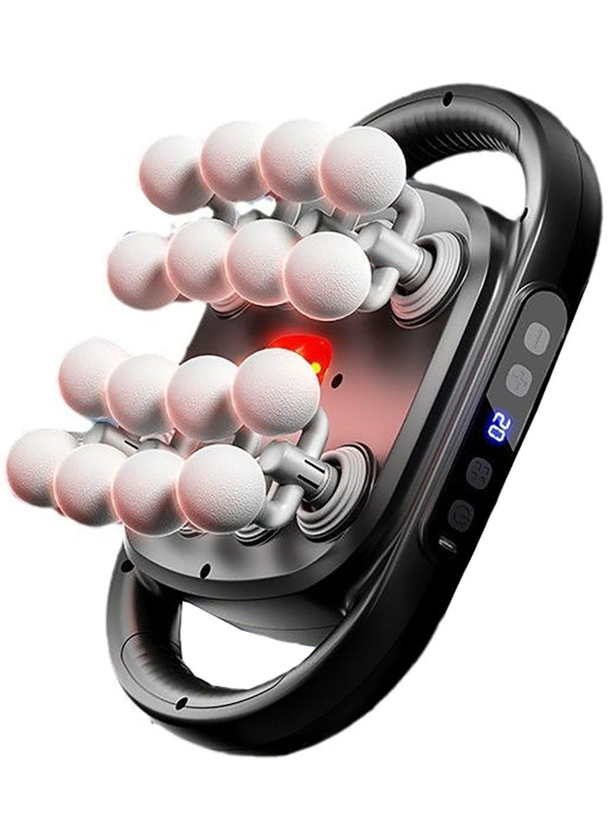 16-Head Massage set,Electric Deep Tissue Needsary Massager for Back, Shoulders, Legs, Foot, Body Muscle Relief, 3 Modes 30 Adjustable Levels,Grey