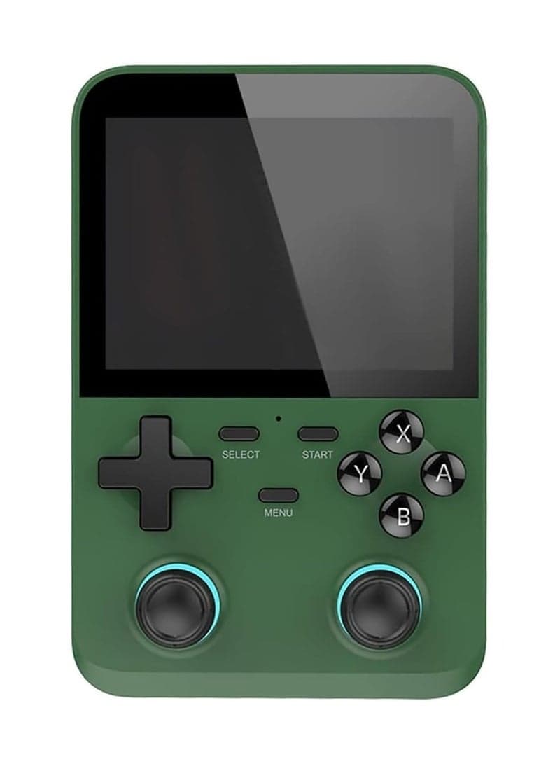D007 Handheld Game Console Linux System 3.5-Inch IPS Screen Built-in 10000+ Classic Games Dual Joystick Portable Retro Gaming Device Expandable Storage Rechargeable Battery