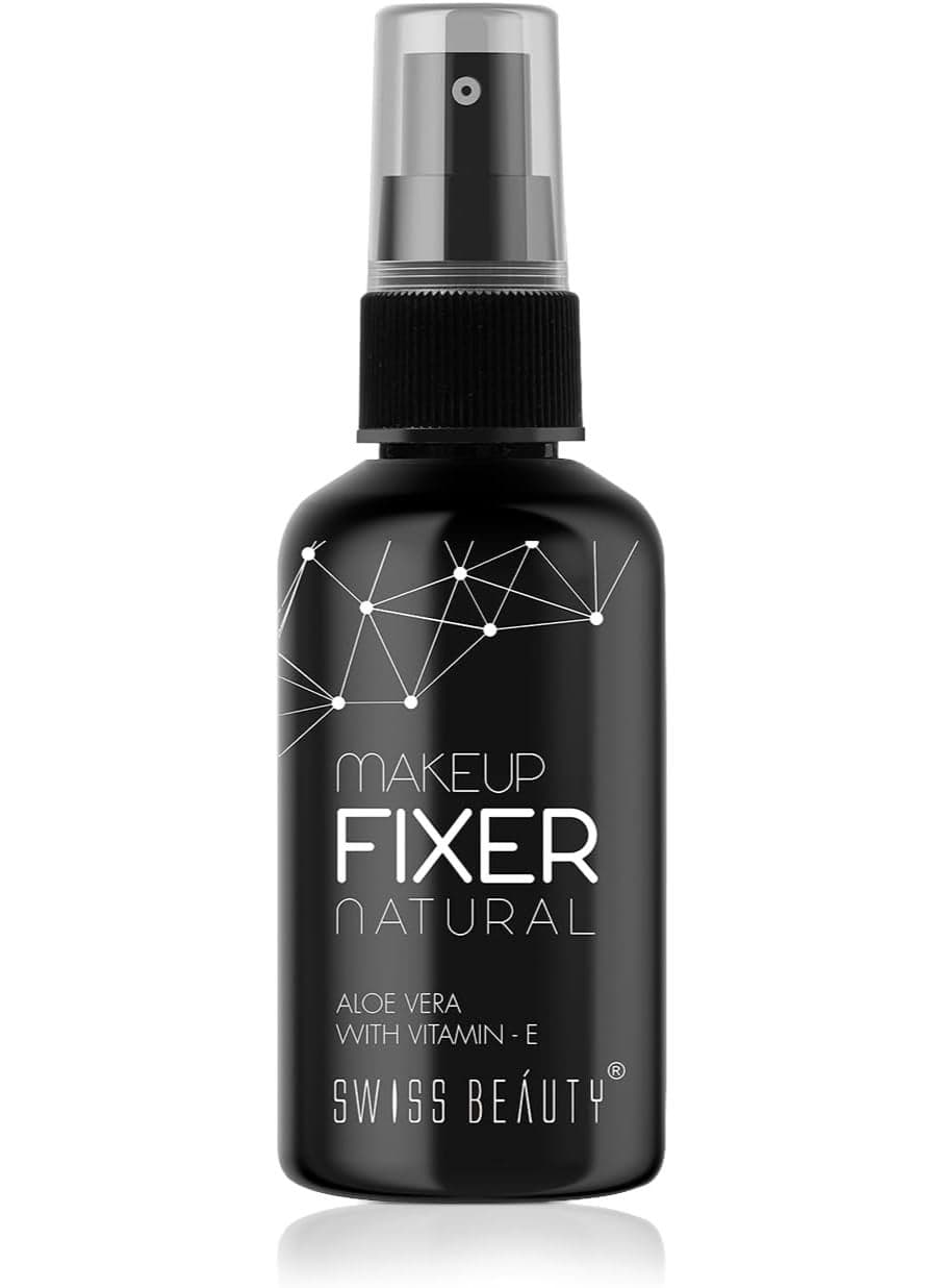Swiss Beauty Natural Makeup Fixer | Natural Dewy Finish | With Vitamin E and Aloe Vera | Long-Lasting | Hydrating & Refreshing Setting Spray | 70 ml